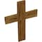 Ekena Millwork 16"W x 24"H x 3/4"D Vintage Farmhouse Cross, Barnwood Decor Collection, Natural Barnwood DECR016X024X0750CRSUF - alternate 4